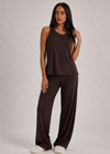 Ensemble Pyjama Marron en coton