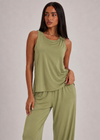 Ensemble Pyjama Kaki en coton