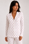 Ensemble pyjama motif cœur en coton