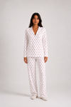 Ensemble pyjama motif cœur en coton
