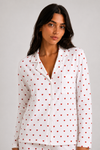 Ensemble pyjama motif cœur en coton