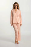 Ensemble pyjama coton rose saumon