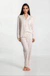 Ensemble pyjama coton motif cœur